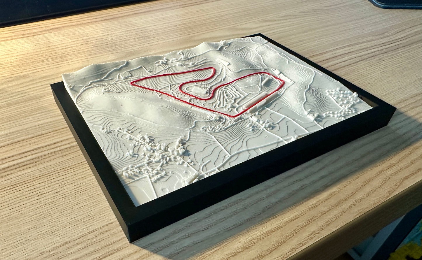 Red Bull Ring Austria 3D Druck in 2 Farben