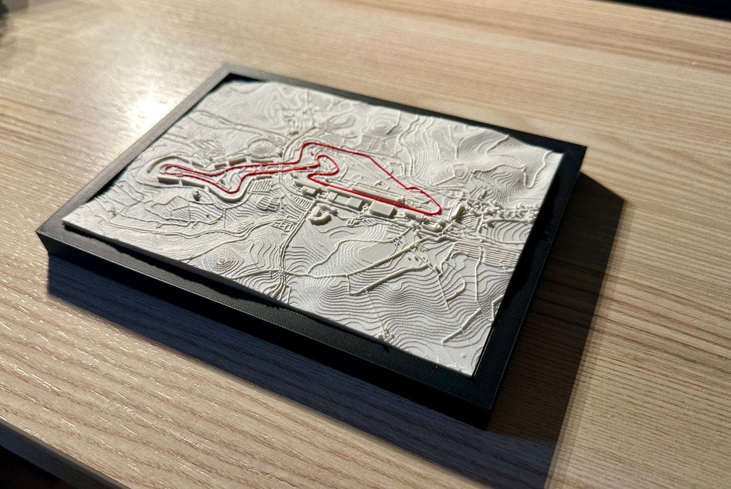 Nürburgring F1 Rennstrecke 3D Druck in 2 Farben