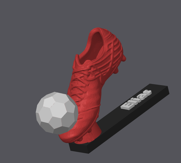 Fußball Schuh mit Ball und Name