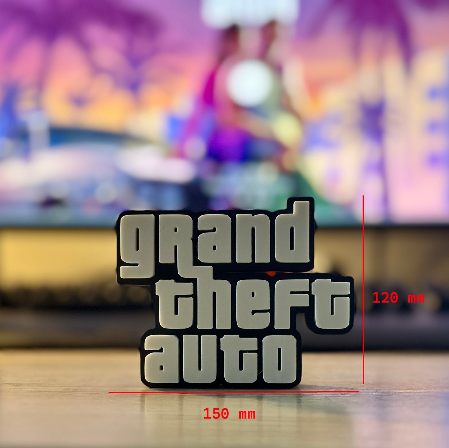 3D gedrucktes GTA Schild | Fan Art