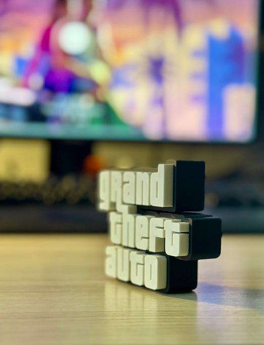 3D gedrucktes GTA Schild | Fan Art