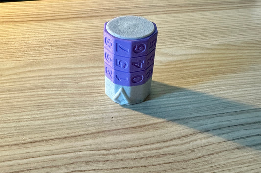 Lebenspunkte Zähler für Tabletop Spiele. Farbe Violett und Marmor 