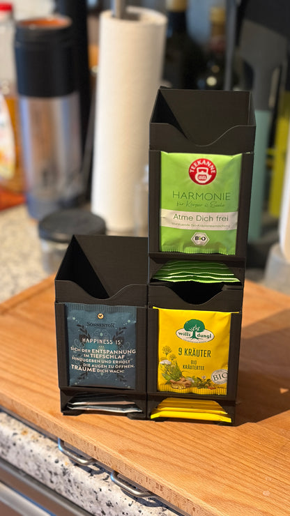 Stapelbarer Teebeutelspender